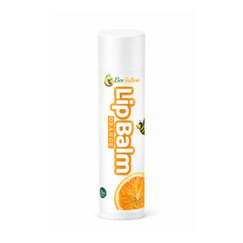 Tallow Honey Lip Balm in Lipstick (Orange and Strawberry)